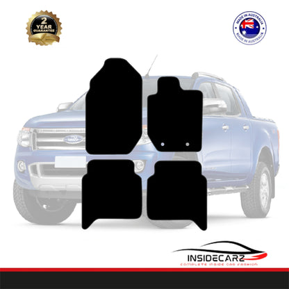 Car Floor Mats - Ford Ranger Ute PX 2012-2015 4pc set - Inside Carz