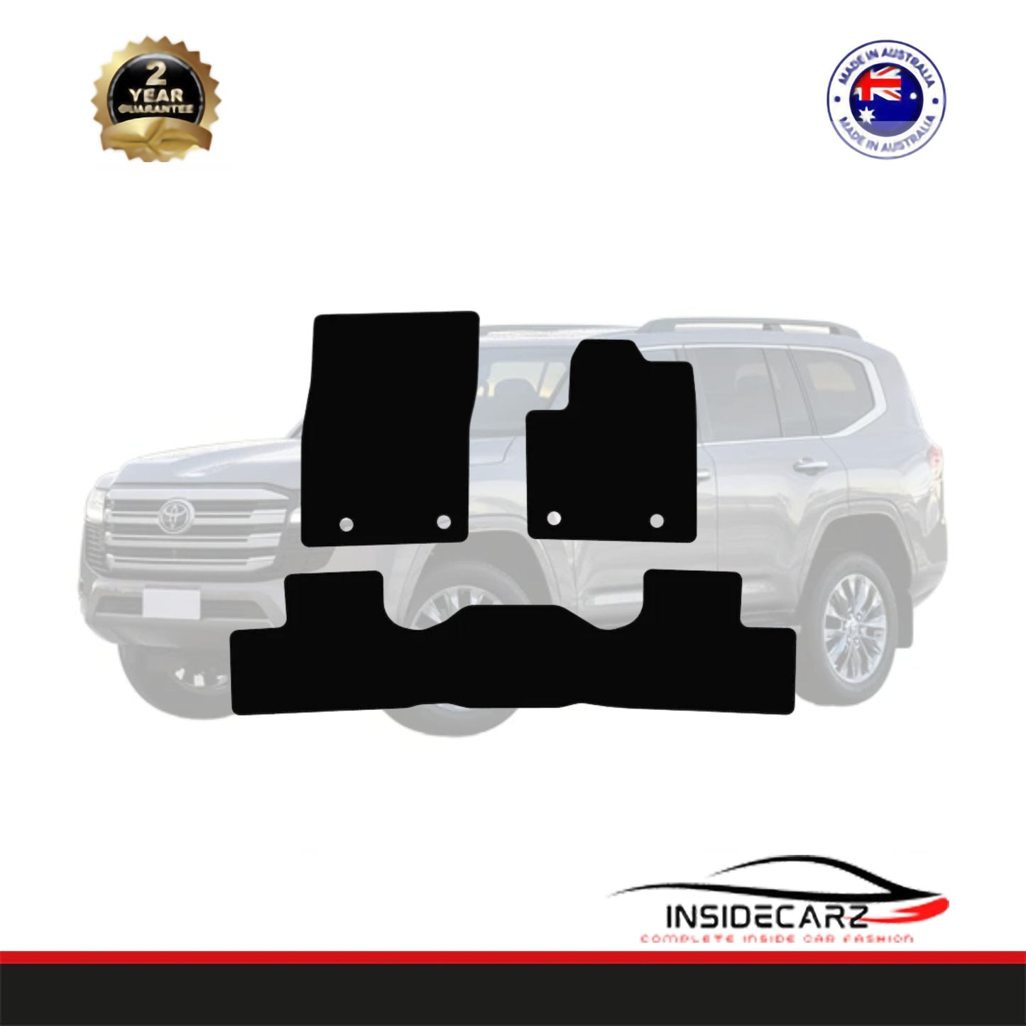 Car Floor Mats - Toyota Landcruiser SUV 300 Series 2021-Current